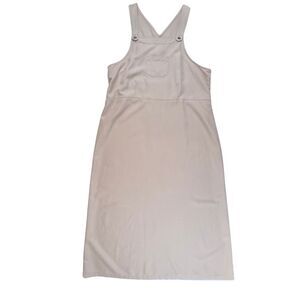 Directives Bib Overall Dress XL Beige Sleeveless Pinafore Casual Bohemian Jumper